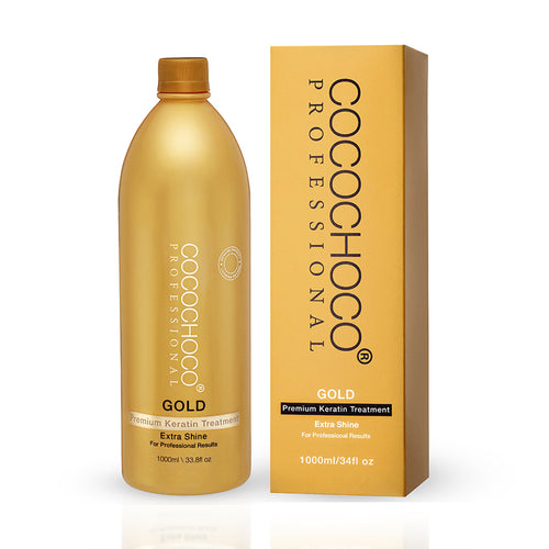 Cocochoco Keratine Gold 1000 ml salonformaat met 24-karaats goud