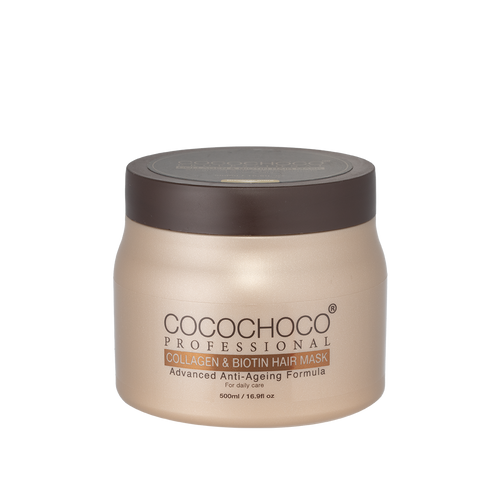 Cocochoco Collagen & Biotin haarmasker 500 ml voor meer body
